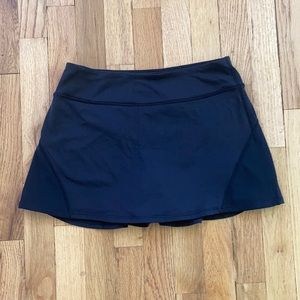Lululemon tennis Skirt Skort Black 4 Ruffles